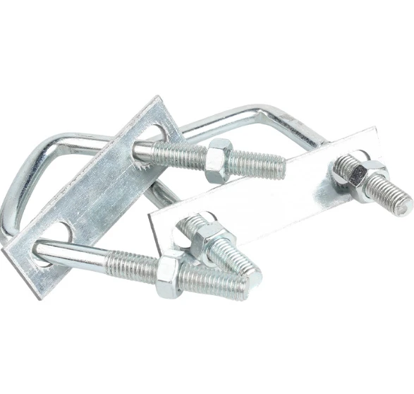 Carbon Steel U-Type Square Clip Set Heavy Duty Clamp With For Secure Pipe And Tube Fastening factory