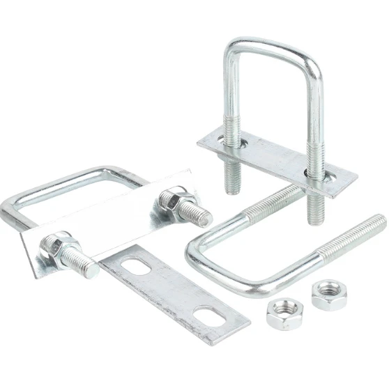 Carbon Steel U-Type Square Clip Set Heavy Duty Clamp With For Secure Pipe And Tube Fastening high quality