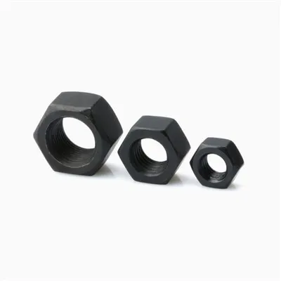 Din934 en acier au carbone de qualité 4.8 avec écrou hexagonal plaqué noir