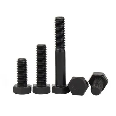 Boulon noir de qualité Ht 8.8 uniquement, cource métrique Din933