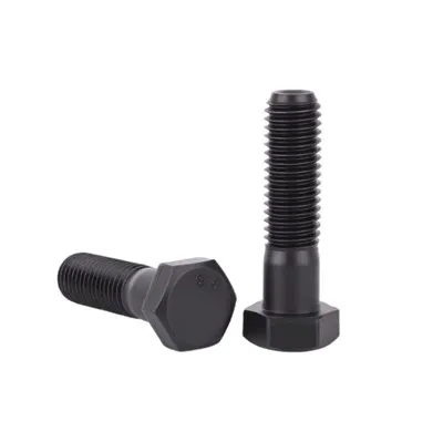 Boulon noir de qualité Ht 8.8 uniquement, cource métrique Din931